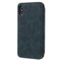 Flip vintage etui za iPhone X / iPhone X - modro-zelena