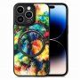Ovitek z barvnim vzorcem in MagSafe za iPhone 14 Pro Max - mavrica