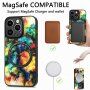 Ovitek z barvnim vzorcem in MagSafe za iPhone 14 Pro Max - mavrica