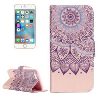 Kovček za denarnico odprite / obrnite z režami za stojalo in kartice za Apple iPhone 8/7 - Vodne lilije