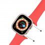 Silikonski pašček s kovinsko magnetno zaponko za Apple Watch 42mm / 41mm / 40mm / 38mm - roza