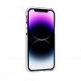 Prozorni ovitek z barvnim okvirjem iz mehke plastike za iPhone 14 Plus - bela