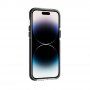 Prozorni ovitek z barvnim okvirjem iz mehke plastike za iPhone 14 Pro Max - črna
