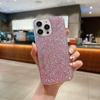 Zaščitni ovitek s svetlečimi bleščicami za iPhone 14 Plus - roza