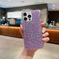 Zaščitni ovitek s svetlečimi bleščicami za iPhone 14 Plus - vijolična