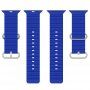 Silikonski oceanski pasek za Apple Watch Ultra 49mm / 46mm / 45mm / 44mm / 42mm - modro
