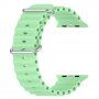 Silikonski oceanski pasek za Apple Watch Ultra 49mm / 46mm / 45mm / 44mm / 42mm - zelena