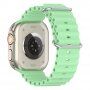 Silikonski oceanski pasek za Apple Watch Ultra 49mm / 46mm / 45mm / 44mm / 42mm - zelena