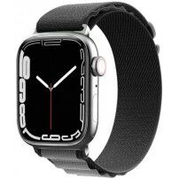 Nylon pasek alpski za Apple Watch 42mm / 41mm / 40mm / 38mm - sivo-črna