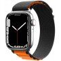 Nylon pasek alpski za Apple Watch Ultra 49mm / 46mm / 45mm / 44mm / 42mm - oranžno-črna