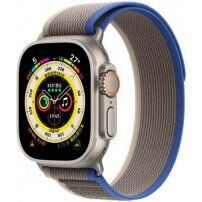 Najlonski pašček s trail trakcem za Apple Watch Ultra 49mm / 46mm / 45mm / 44mm / 42mm - modro-siva