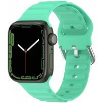 Silikonski pašček Ocean Ripple za Apple Watch 42mm / 41mm / 40mm / 38mm - mentol