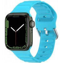 Silikonski pašček Ocean Ripple za Apple Watch Ultra 49mm / 46mm / 45mm / 44mm / 42mm - modro