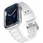 Odporen silikonski pašček za Apple Watch 42mm / 41mm / 40mm / 38mm - bela