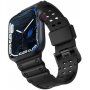 Odporen silikonski pašček za Apple Watch 42mm / 41mm / 40mm / 38mm - črna