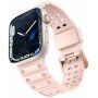 Odporen silikonski pašček za Apple Watch 42mm / 41mm / 40mm / 38mm - roza