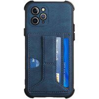 Ovitek z žepom za kartice in držalom za iPhone 11 Pro Max - modro