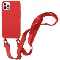 Silikonski ovitek z nastavljivim paščkom za iPhone 11 Pro - rdeče