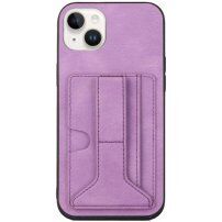 Ovitek z žepom za kartice in držalom za iPhone 14 - vijolična