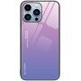 Pokrijte s steklenim hrbtom za iPhone 14 Pro Max - roza-vijoličen