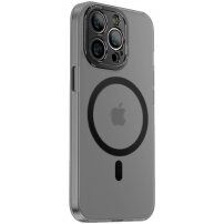 Zaščitni prozorni ovitek z MagSafe za iPhone 14 Pro Max - siva