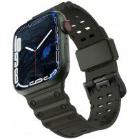 Odporen silikonski pašček za Apple Watch 42mm / 41mm / 40mm / 38mm - olivno