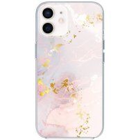 Sijajen marmorni ovitek za iPhone 11 - stara roza