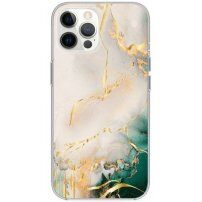 Sijajen marmorni ovitek za iPhone 11 Pro Max - bež-zelen
