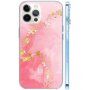 Sijajen marmorni ovitek za iPhone 12 Pro Max - roza