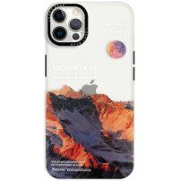 Sijajen prozorni ovitek z motivom za iPhone 12 Pro Max - gore
