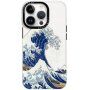 Sijajen prozorni ovitek z motivom za iPhone 13 Pro - valovi