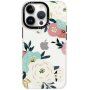 Sijajen prozorni ovitek z motivom za iPhone 13 Pro - cvetovi