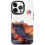 Sijajen prozorni ovitek z motivom za iPhone 13 Pro - gore