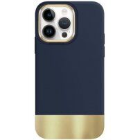 Zaščitni ovitek s kovino prevlečenim dnom za iPhone 13 Pro - modro