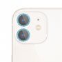 Kaljeno steklo z bleščečimi okvirji za zaščito leč fotoaparata za iPhone 11 - modro