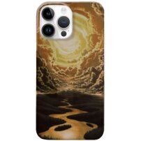 Sijajen ovitek s poslikanim vzorcem za iPhone 13 Pro Max - nebo