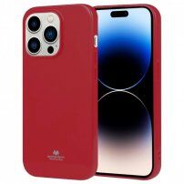 Goospery sijoč ovitek iz mehke plastike za iPhone 14 Pro Max - rdeče