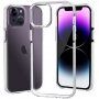 Prozorni ovitek z barvnim okvirjem iz mehke plastike za iPhone 14 Plus - bela