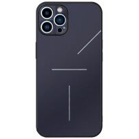 R-Just aluminijast ovitek z zaščito leč fotoaparata za iPhone 12 Pro Max - modro