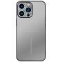 R-Just aluminijast zaščitni etui z zaščito leč fotoaparata za iPhone 13 Pro - srebro