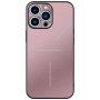 R-Just aluminijast zaščitni etui z zaščito leč fotoaparata za iPhone 13 Pro - roza-zlato