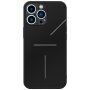 R-Just aluminijast zaščitni etui z zaščito leč fotoaparata za iPhone 13 Pro Max - črna
