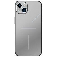 R-Just aluminijast ovitek z zaščito leč fotoaparata za iPhone 14 Plus - srebro