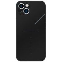 R-Just aluminijast ovitek z zaščito leč fotoaparata za iPhone 14 Plus - črna