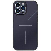 R-Just aluminijast ovitek z zaščito leč fotoaparata za iPhone 14 Pro Max - modro