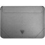 Guess Saffiano Triangle Metal Logo ovitek za iPad Pro 12,9" / MacBook do 14" - srebro