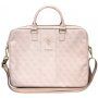 Guess 4G Metal Logo torbica za MacBook do 16" - roza