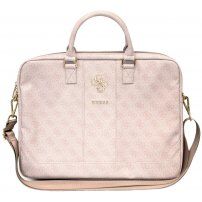 Guess 4G Metal Logo torbica za MacBook do 16" - roza