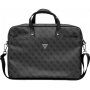 Guess 4G Triangle Logo torba za MacBook do 16" - črna