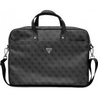 Guess 4G Triangle Logo torba za MacBook do 16" - črna